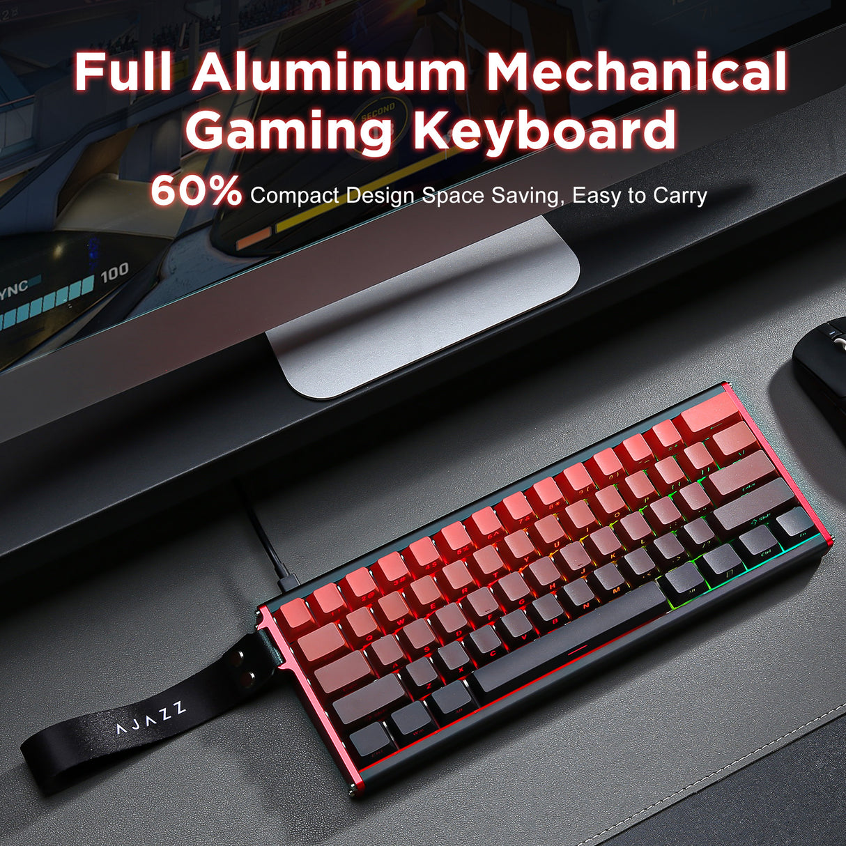 Ajazz ALUX60 Aluminum Rapid Trigger Wired 8K RGB Magnetic Keyboard