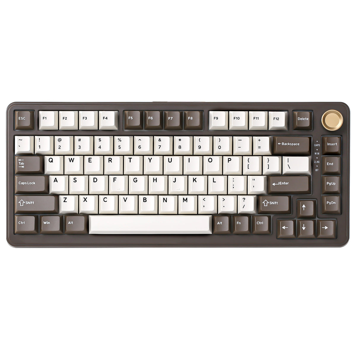 YUNZII B75 Pro Coffee Brown Wireless Mechanical Keyboard