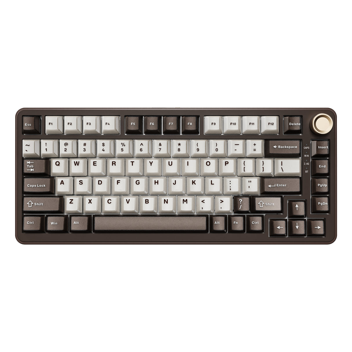 YUNZII B75 Pro Coffee Brown Wireless Mechanical Keyboard
