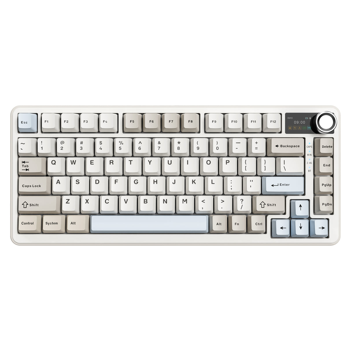 YUNZII B75 PRO MAX QMK/VIA Knob TFT Screen Wireless Mechanical Keyboard