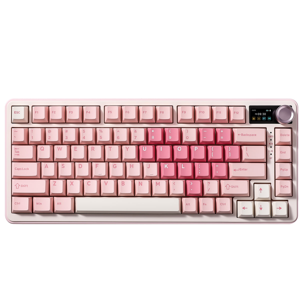 YUNZII B75 PRO MAX QMK/VIA Knob TFT Screen Wireless Mechanical Keyboard