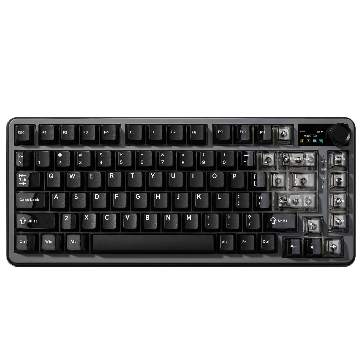 YUNZII B75 PRO MAX QMK/VIA Knob TFT Screen Wireless Mechanical Keyboard