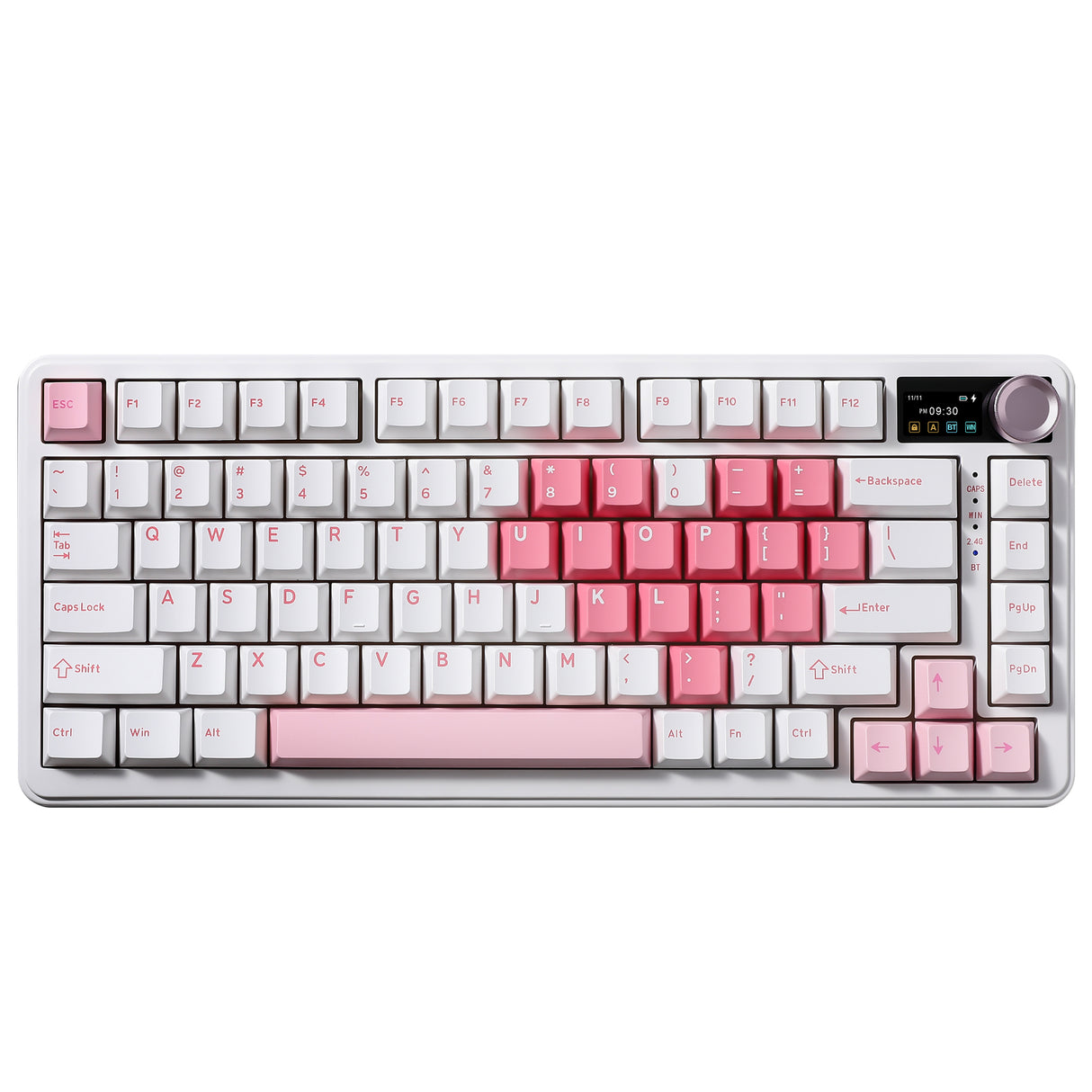 YUNZII B75 PRO MAX QMK/VIA Knob TFT Screen Wireless Mechanical Keyboard