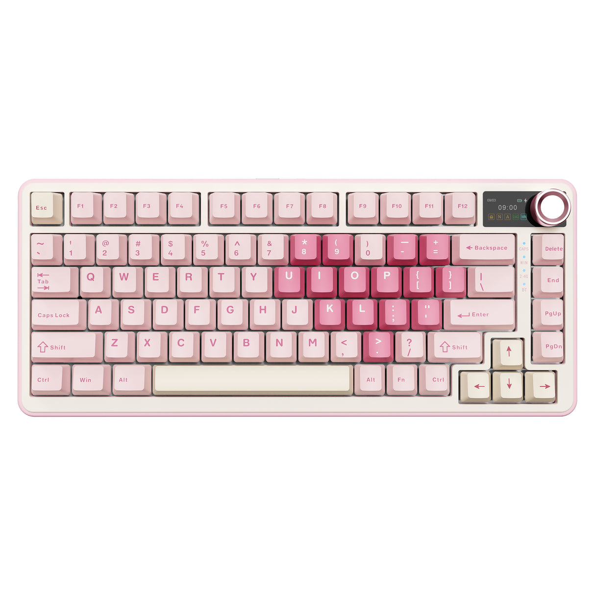 YUNZII B75 PRO MAX QMK/VIA Knob TFT Screen Wireless Mechanical Keyboard