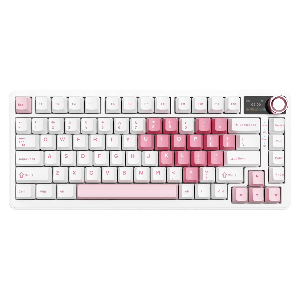 YUNZII B75 PRO MAX QMK/VIA Knob TFT Screen Wireless Mechanical Keyboard