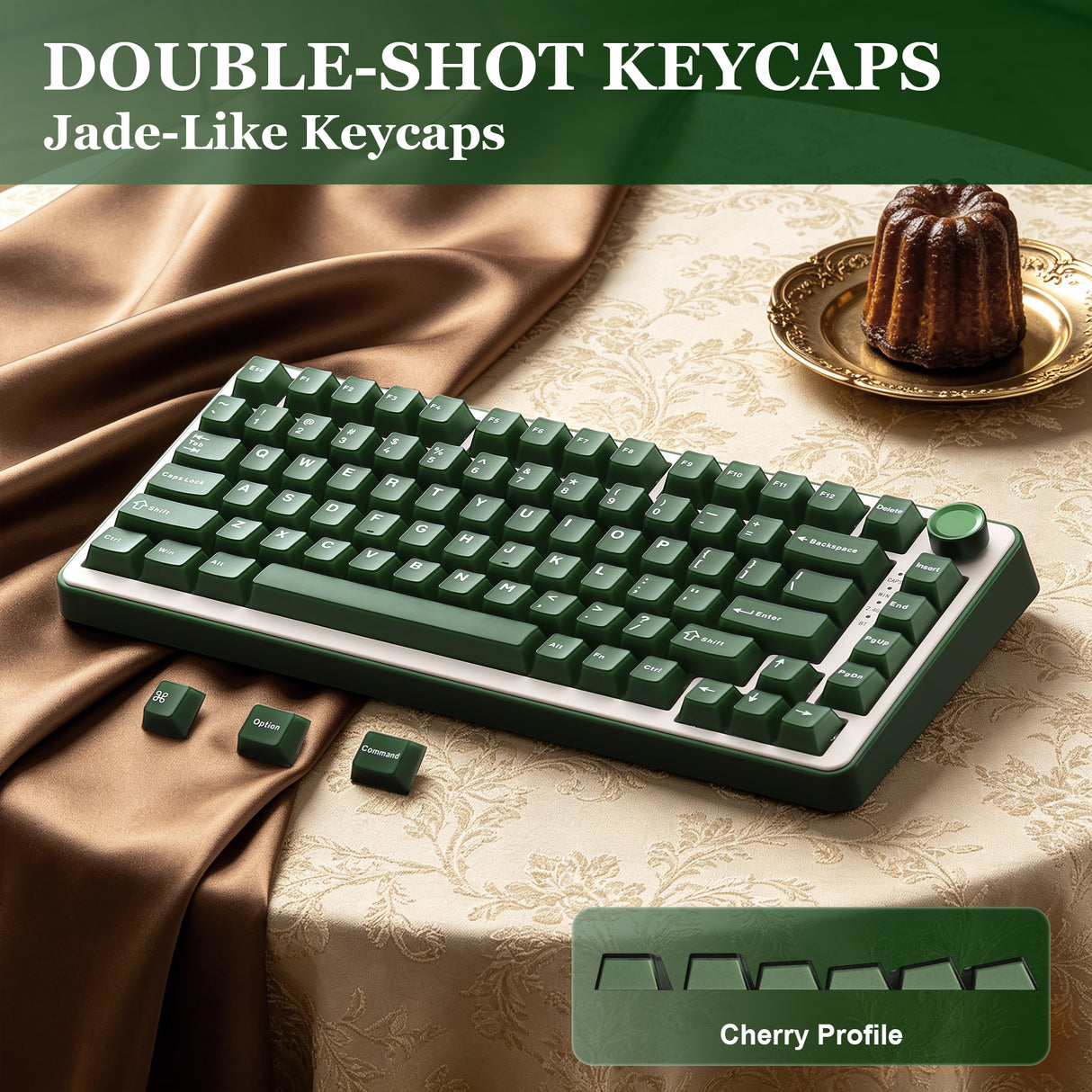 YUNZII B75 Pro Olive Green Wireless Mechanical Keyboard