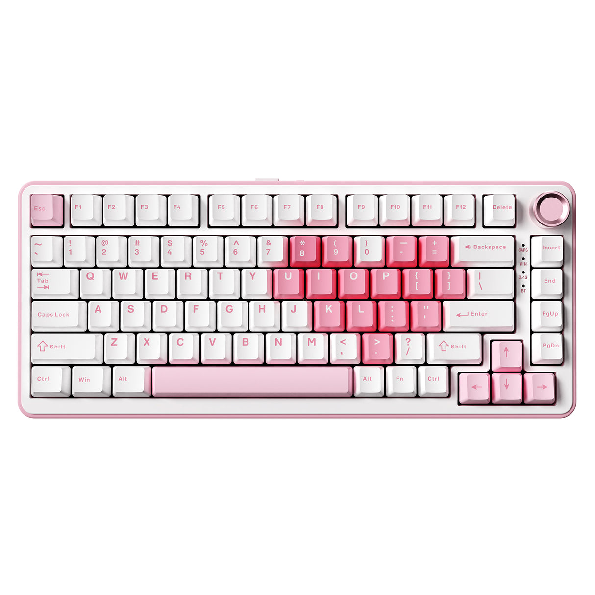 YUNZII B75 Pro White Heart Wireless Mechanical Keyboard