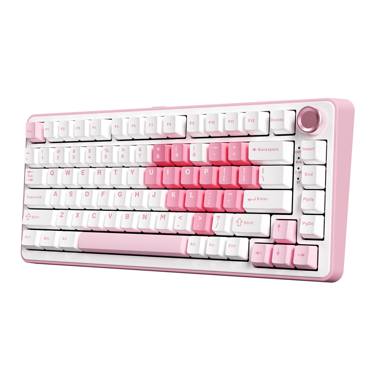 YUNZII B75 Pro White Heart Wireless Mechanical Keyboard