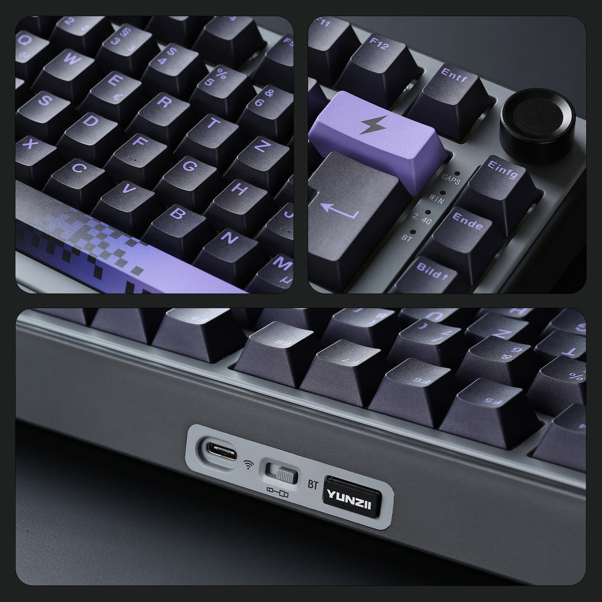 YUNZII B75 Pro Wireless Mechanical Keyboard - ISO Layout