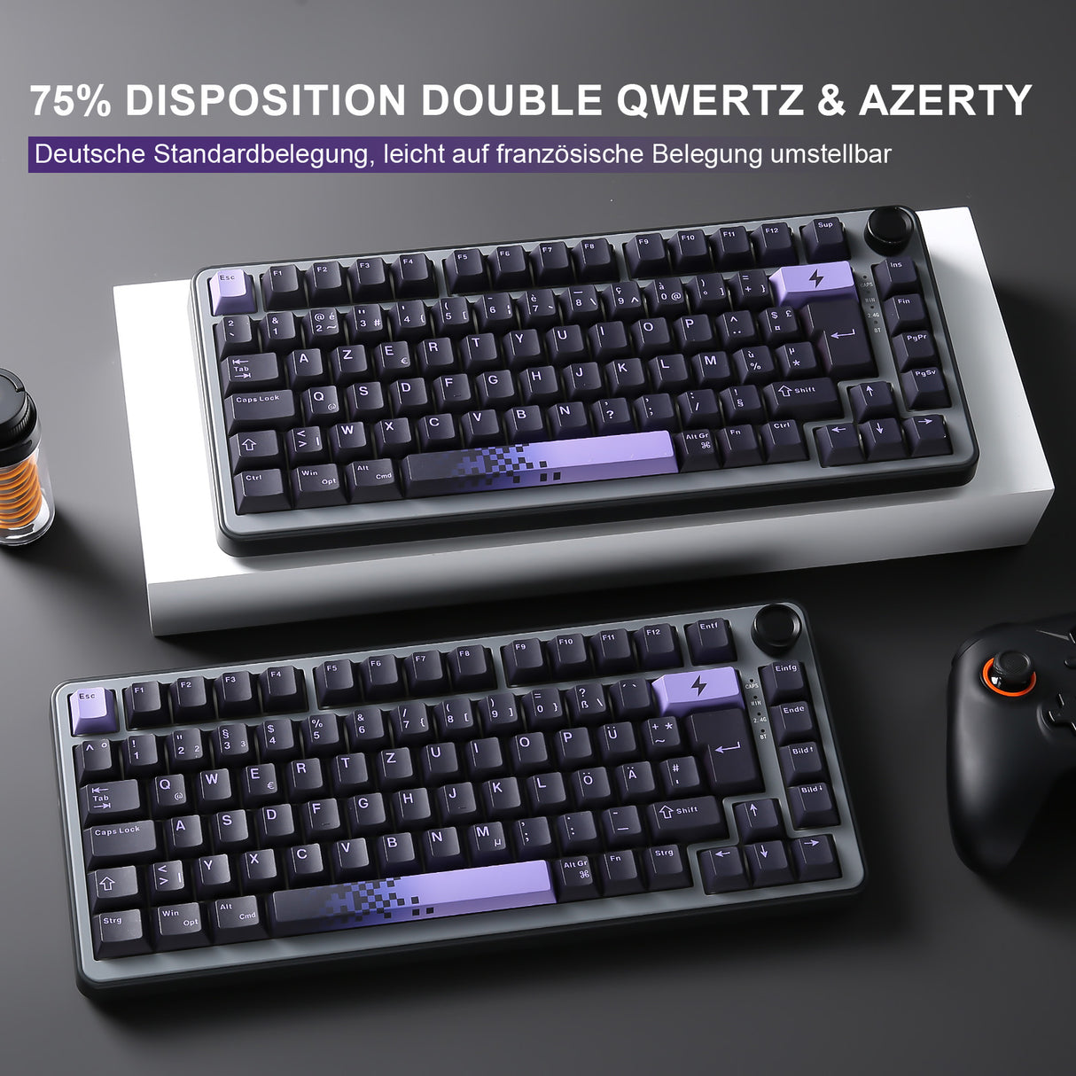 YUNZII B75 Pro Wireless Mechanical Keyboard - ISO Layout