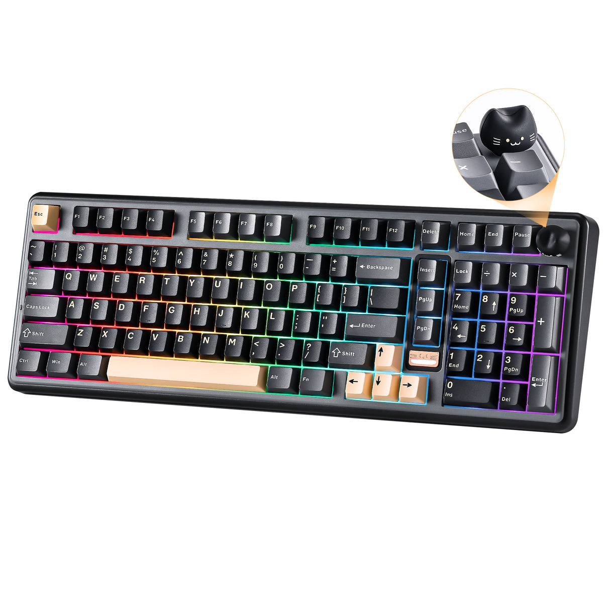 YUNZII B98 PRO QMK/VIA Wireless Mechanical Keyboard