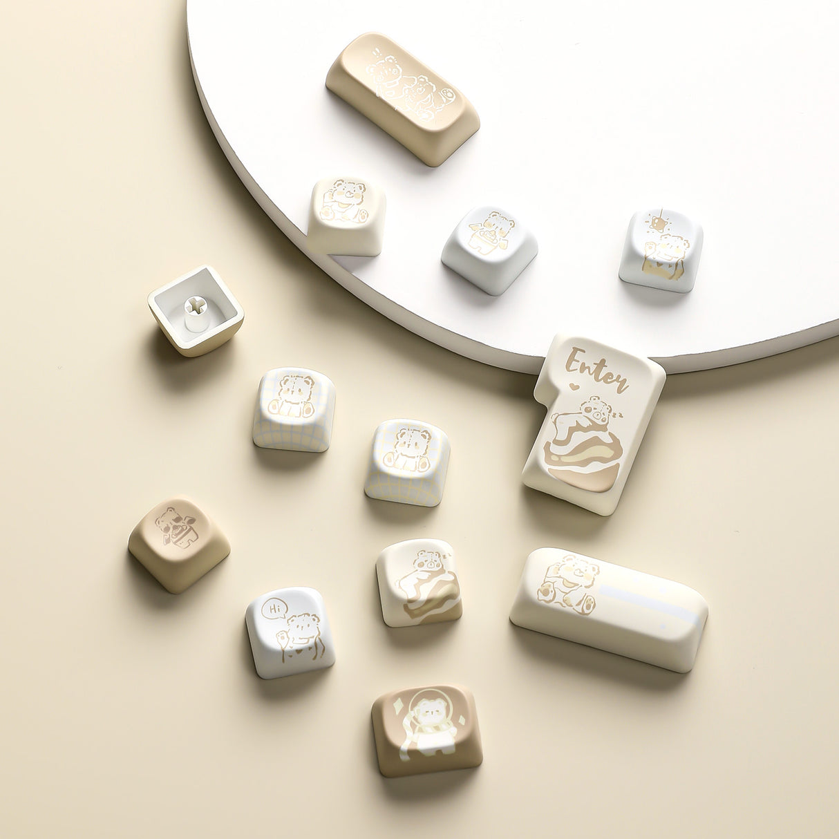 YUNZII Bear MOA Profile Keycap Set