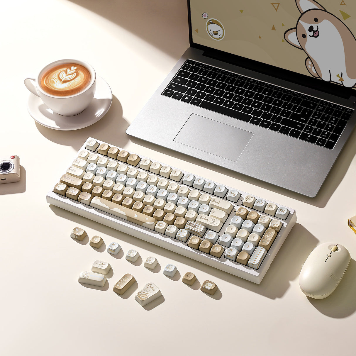 YUNZII Bear MOA Profile Keycap Set