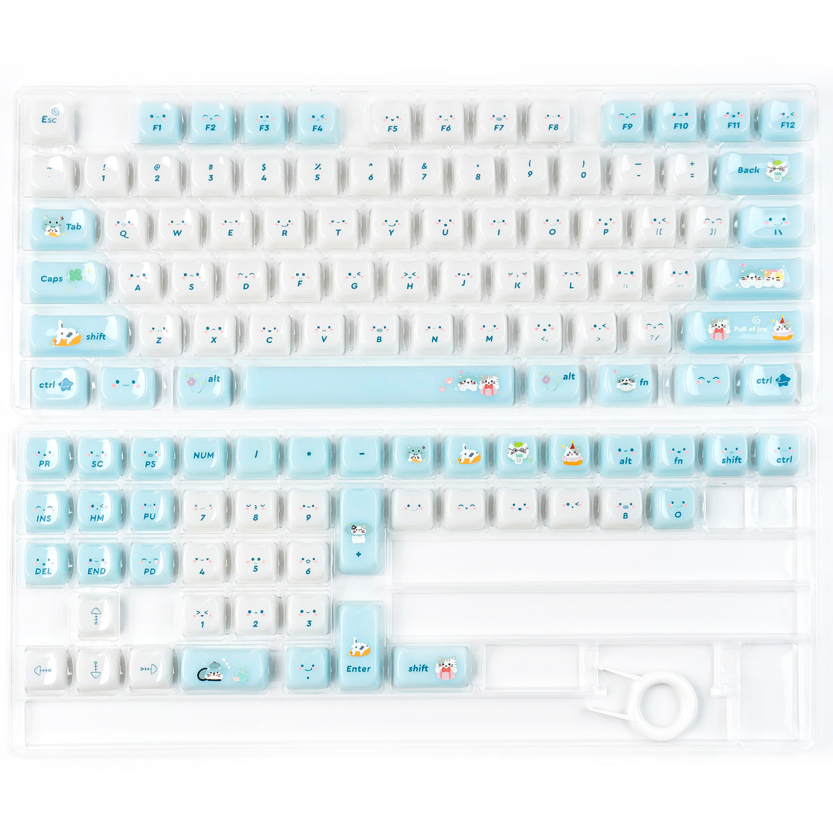 YUNZII Kitten Park MAO Profile Keycap Set