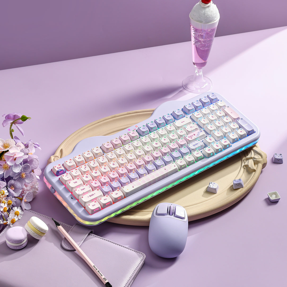 PRE-ORDER YUNZII C98 MAO Cake Kitten Wireless Mechanical Keyboard