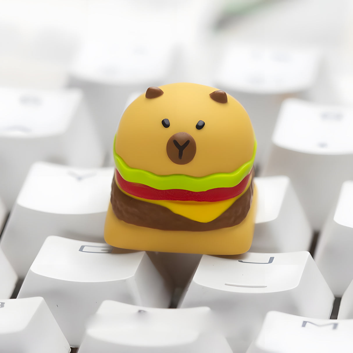 Capybara Artisan Keycap - Burger Shop
