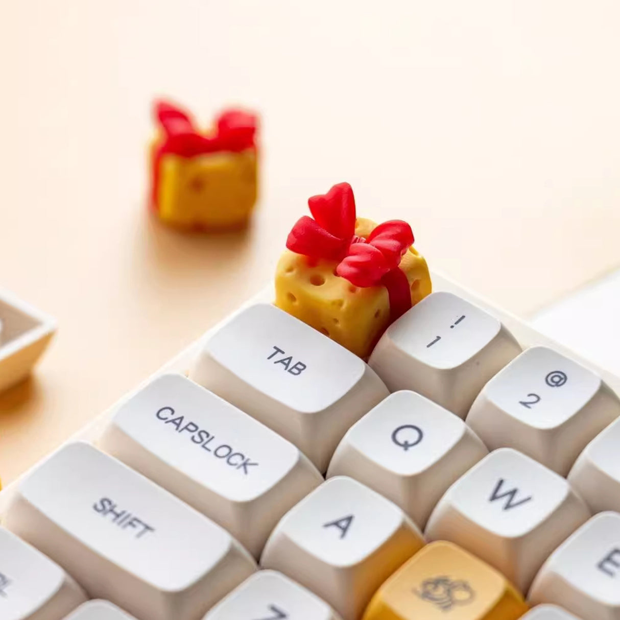 Cheese Yellow Artisan Keycap
