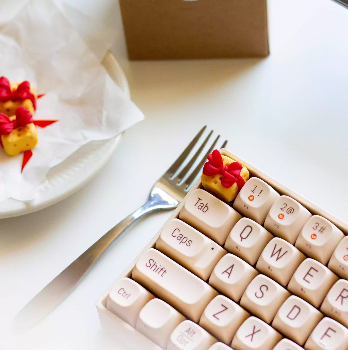 Cheese Yellow Artisan Keycap