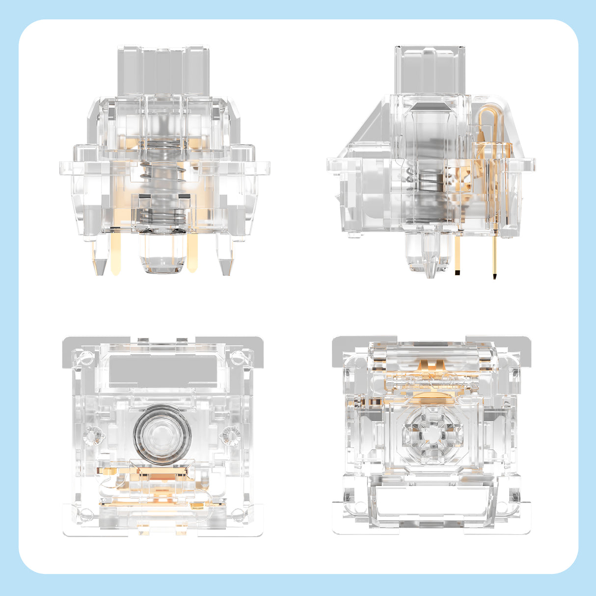 YUNZII Crystal Linear Mechanical Switch
