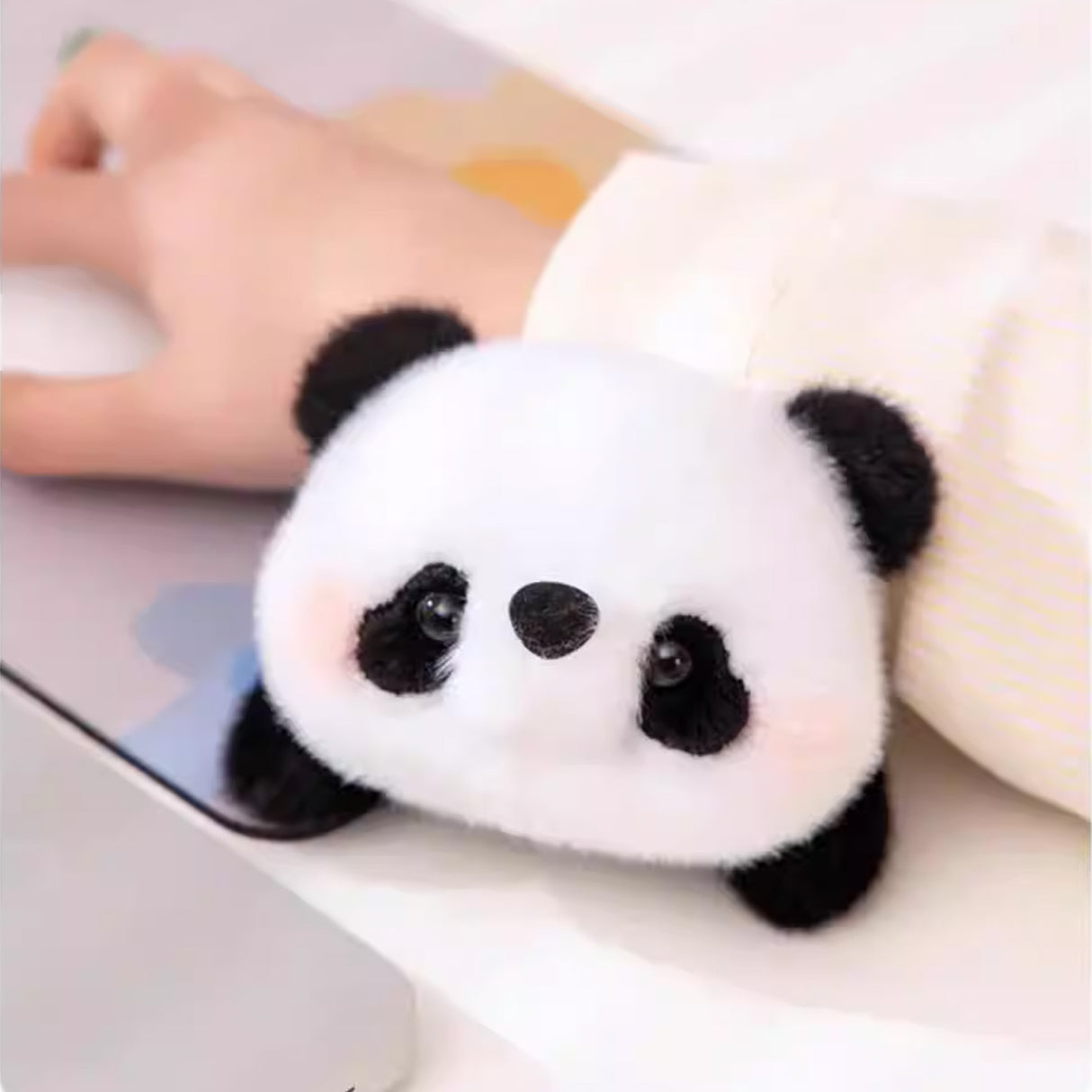 YUNZII Fluffy Animals Small Palm Rest Ornaments