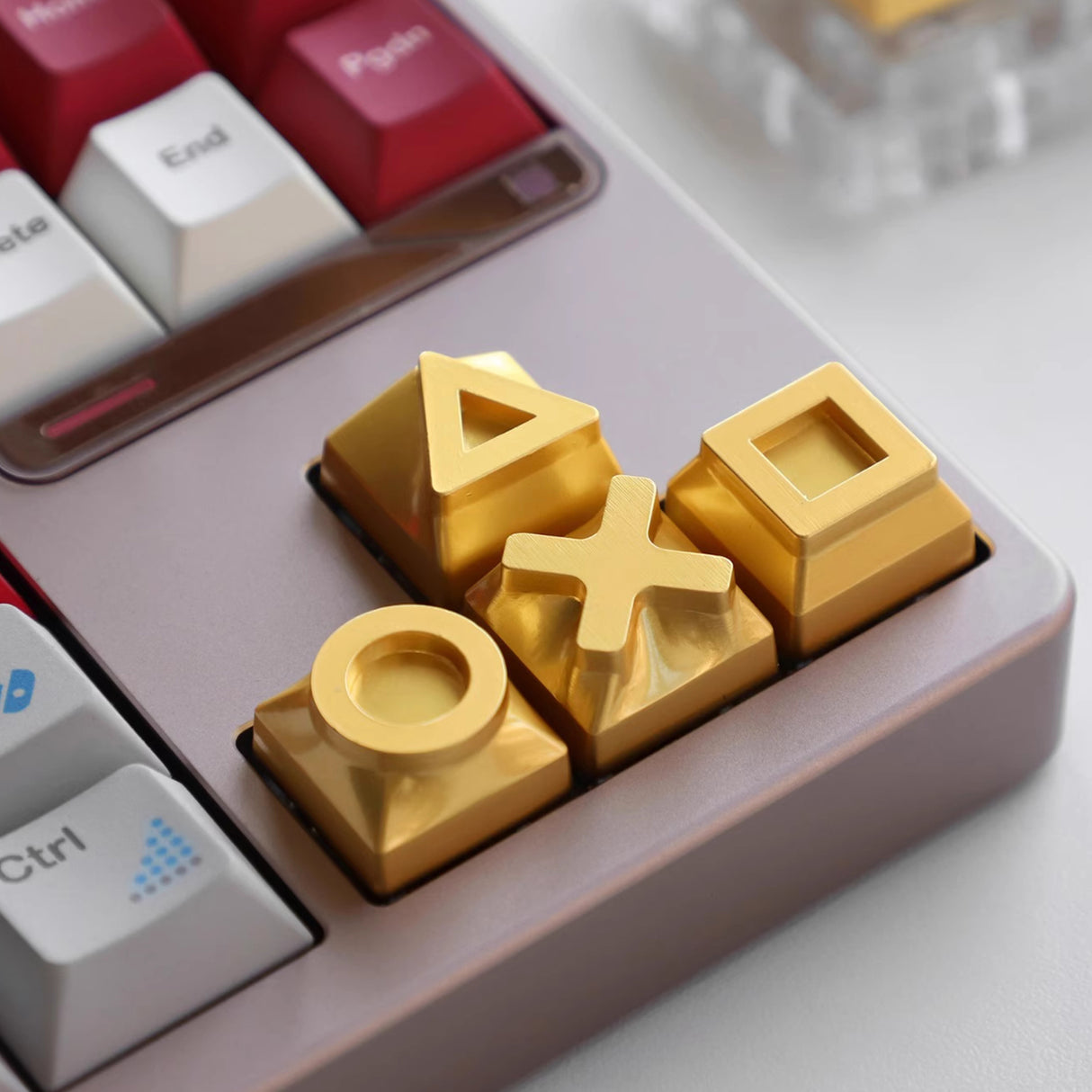 YUNZII Geometric Zinc Artisan Keycap