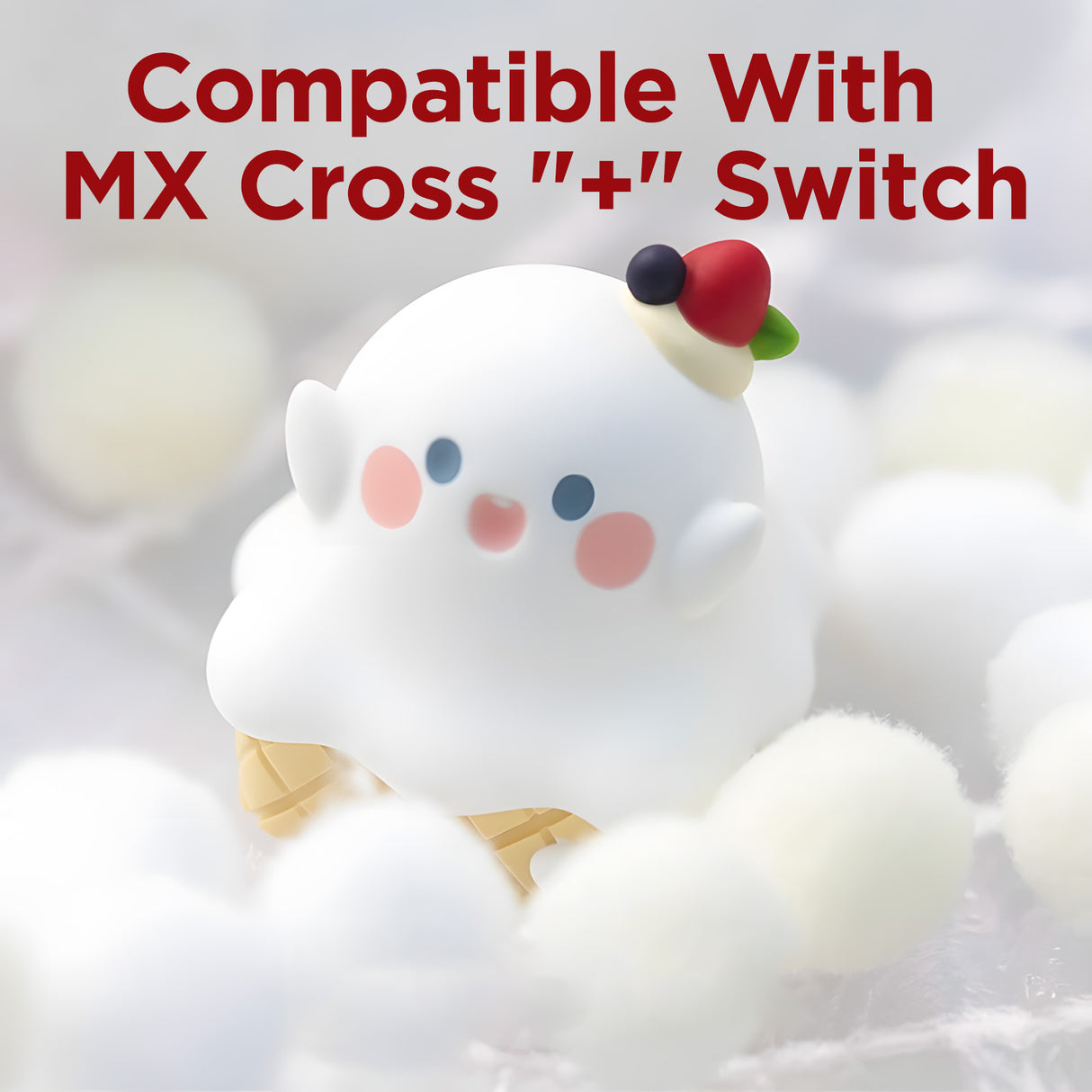 YUNZII Ghost Ice Cream Handmade Artisan Keycap