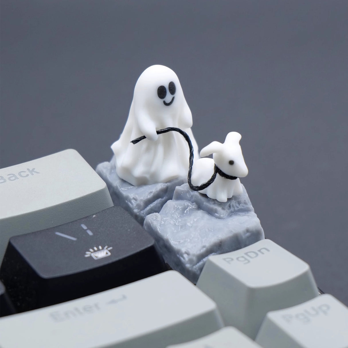 Ghost Puppy Artisan Keycap - 2PCS/SET