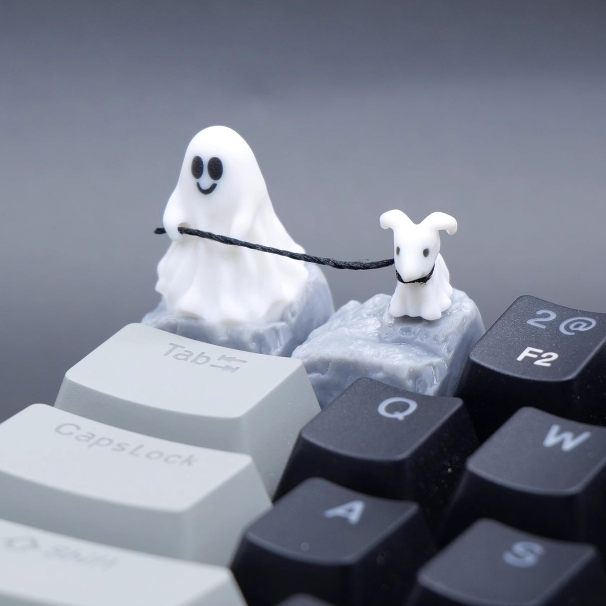 Ghost Puppy Artisan Keycap - 2PCS/SET