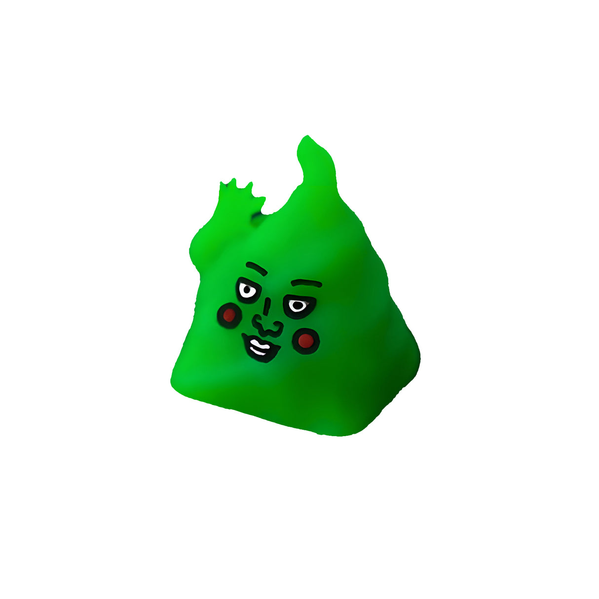 Green Face Artisan Keycap