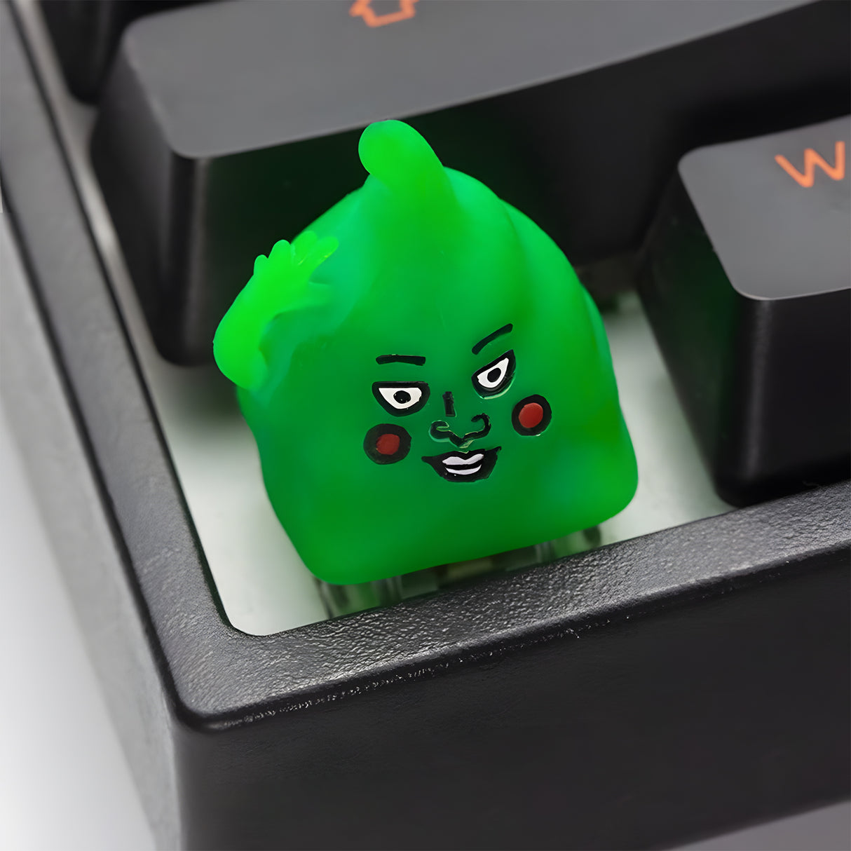 Green Face Artisan Keycap