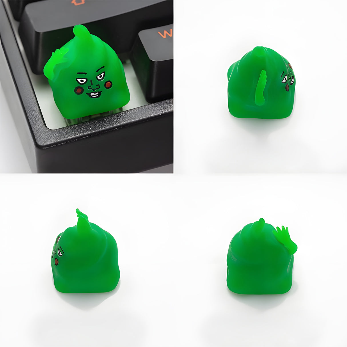 Green Face Artisan Keycap