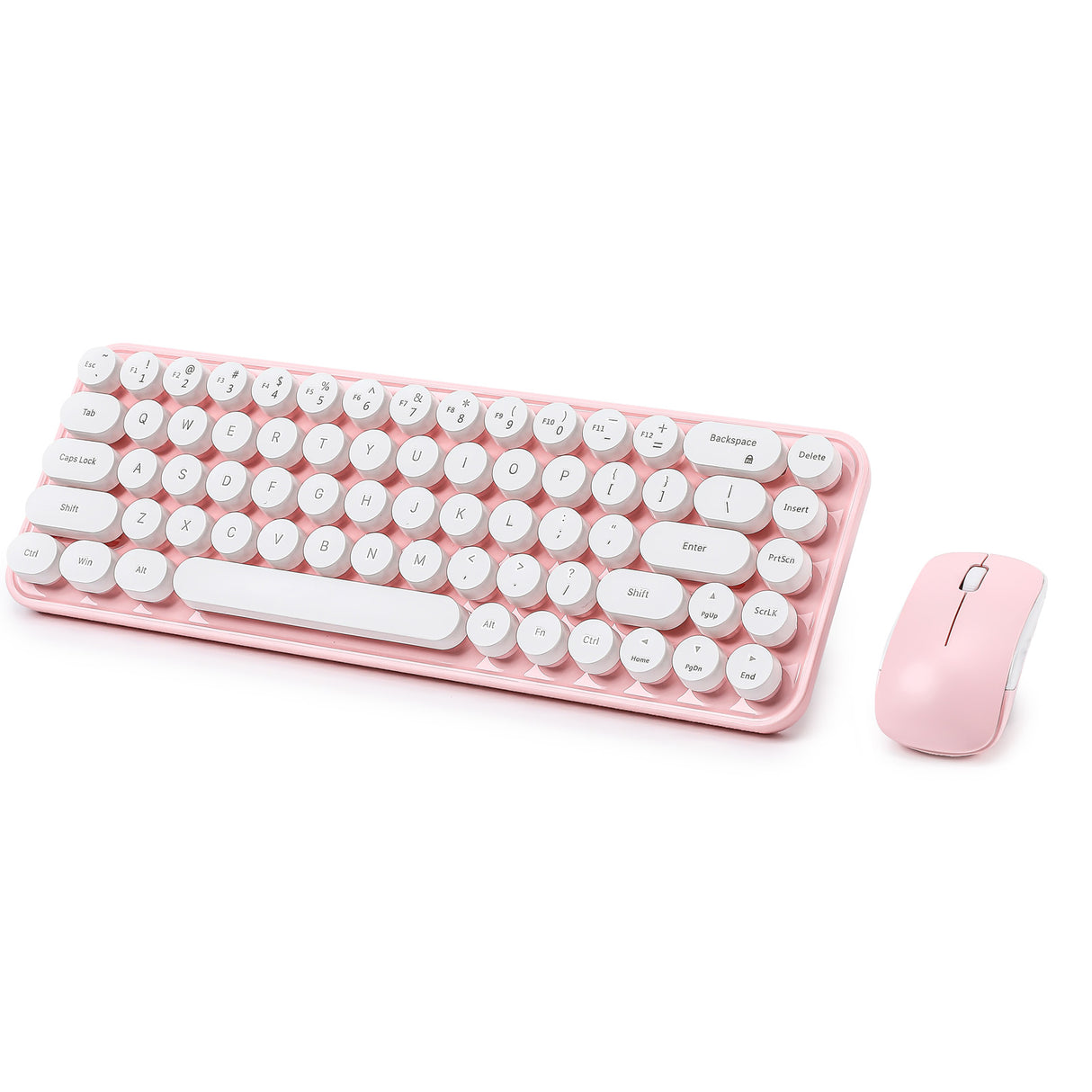 MIKIBY i68 Wireless Membrane Keyboard and Mouse Set