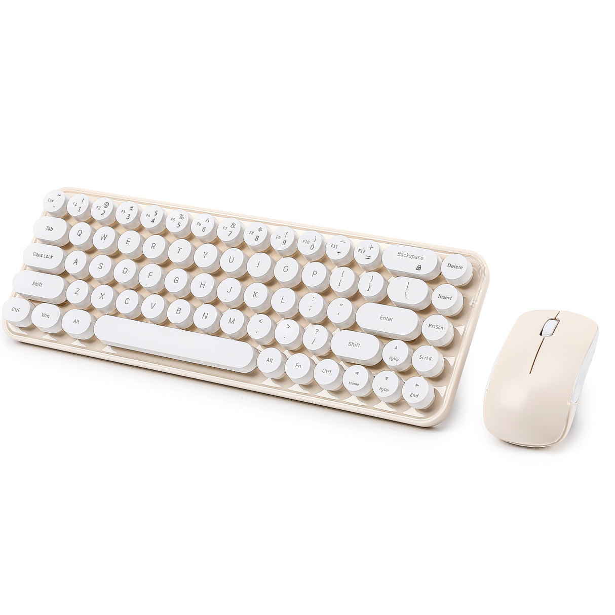 MIKIBY i68 Wireless Membrane Keyboard and Mouse Set