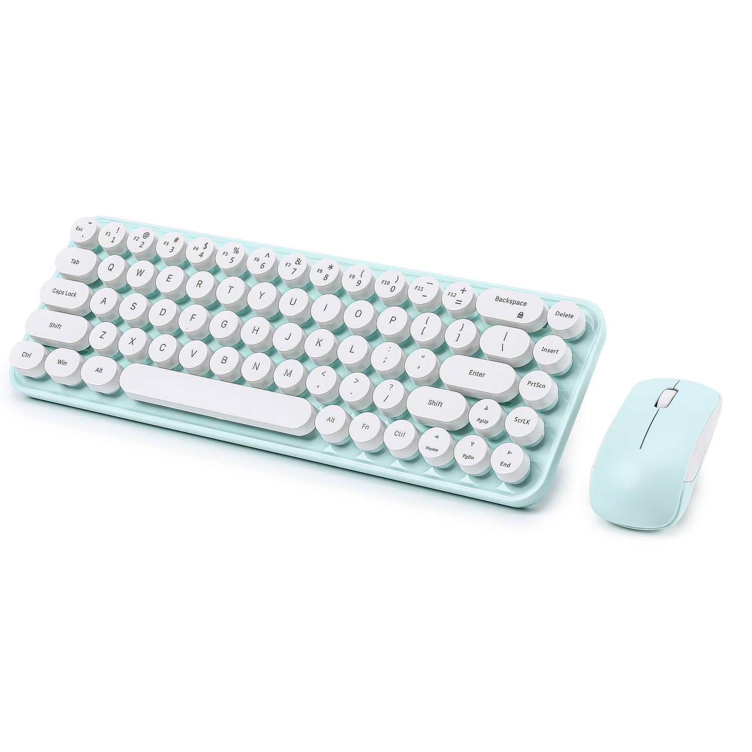 MIKIBY i68 Wireless Membrane Keyboard and Mouse Set