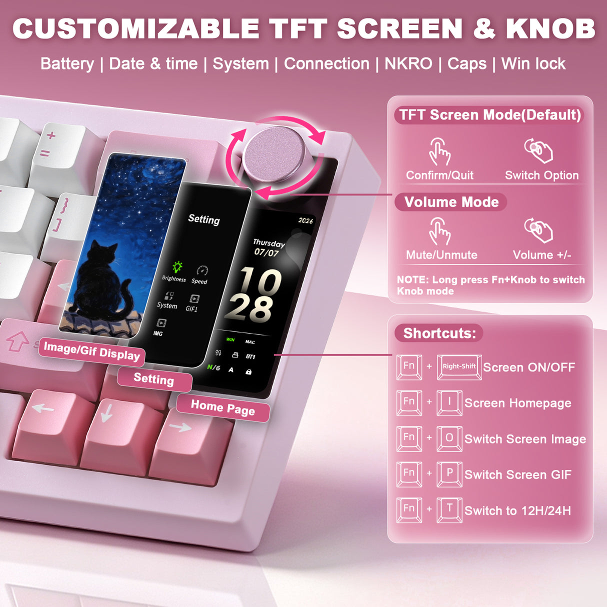 YUNZII IF68 QMK/VIA Wireless Mechanical Keyboard