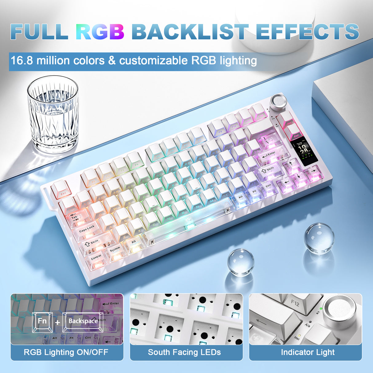 YUNZII IF75 QMK/VIA Wireless Mechanical Gaming Keyboard