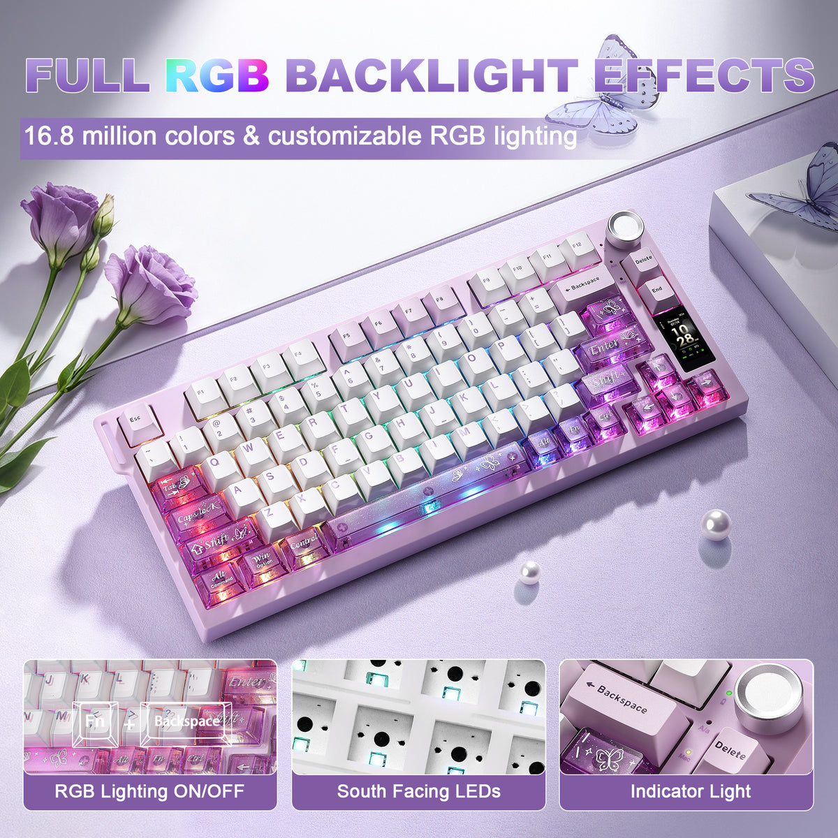 YUNZII IF75 QMK/VIA Wireless Mechanical Gaming Keyboard