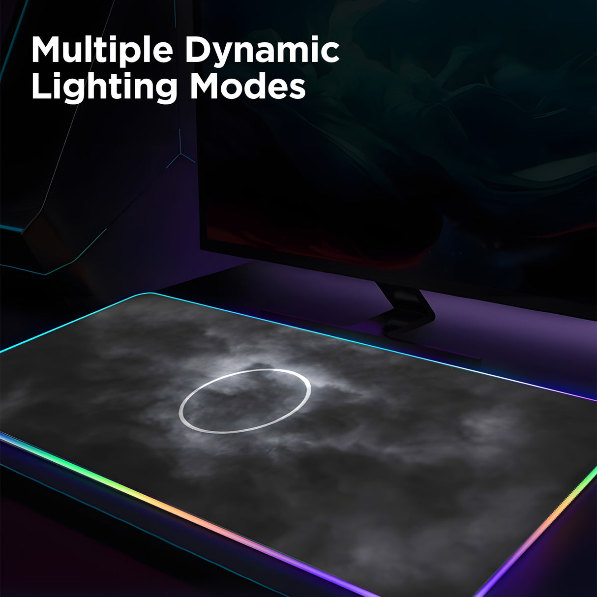 YUNZII LED Gaming Mouse Pad Desk Mat