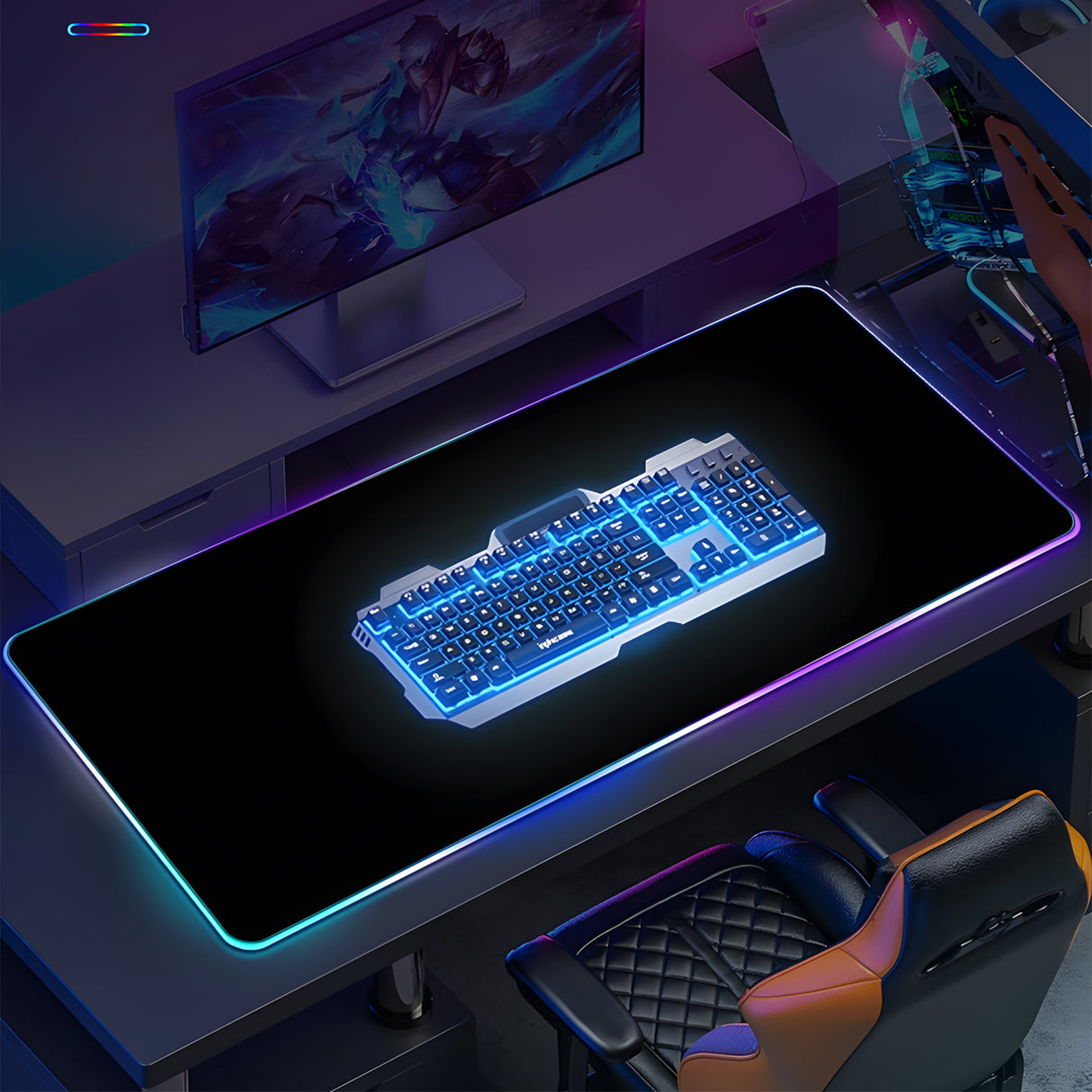 YUNZII LED Gaming Mouse Pad Desk Mat