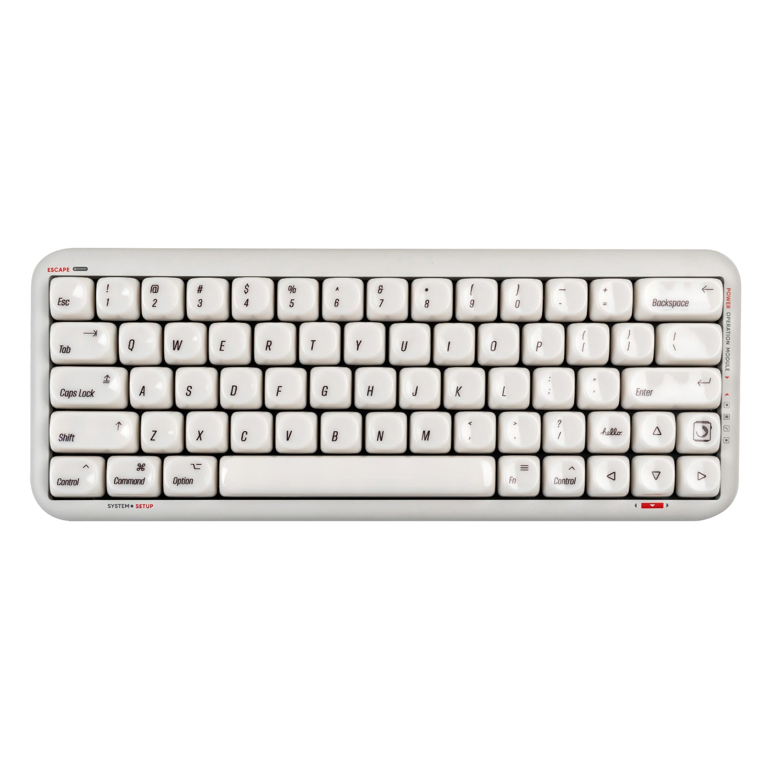 YUNZII Minimalism Ceramic Style MOA Profile Keycap Set