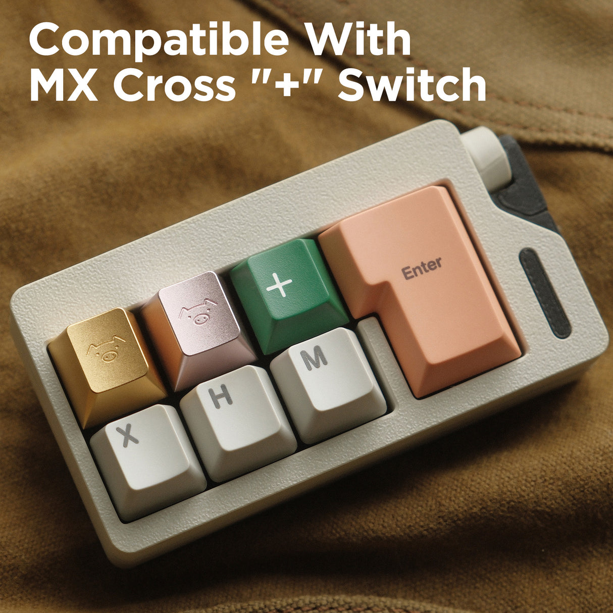 YUNZII Piggy Aluminum Artisan Keycap