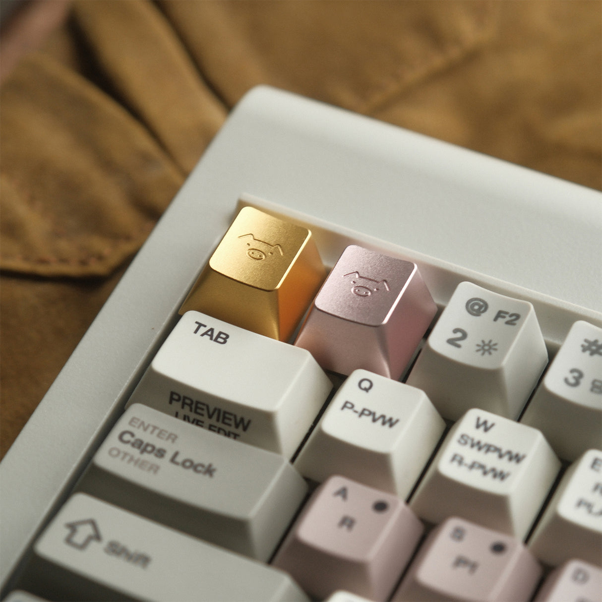 YUNZII Piggy Aluminum Artisan Keycap