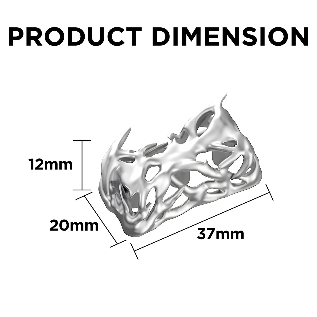 YUNZII Prick Hollow Handmade Artisan Keycap - 2U