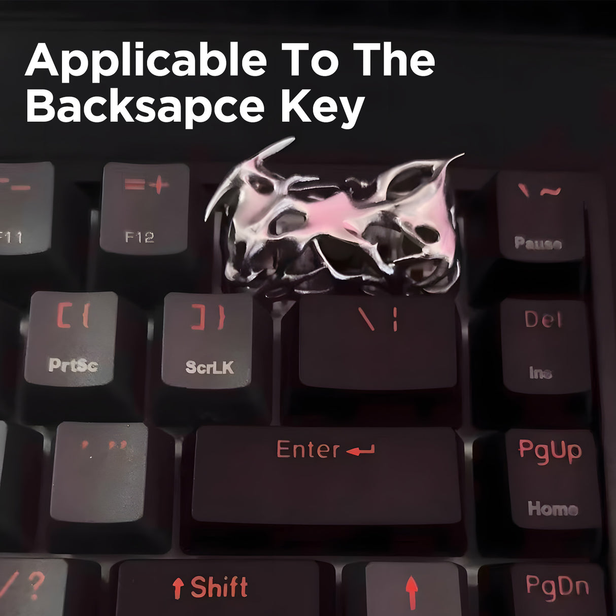 YUNZII Prick Hollow Handmade Artisan Keycap - 2U