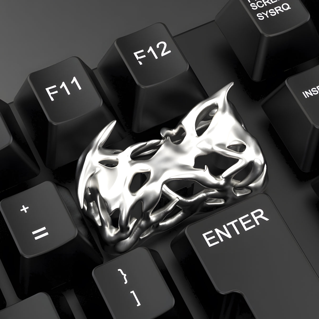 YUNZII Prick Hollow Handmade Artisan Keycap - 2U