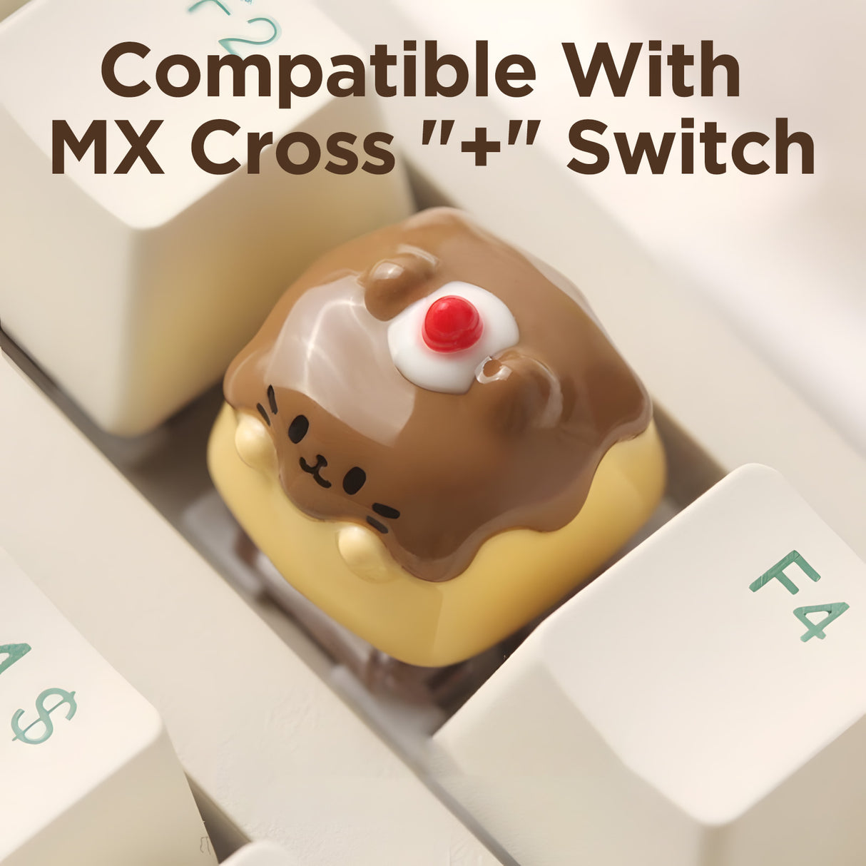 YUNZII Pudding Cat Handmade Artisan Keycap