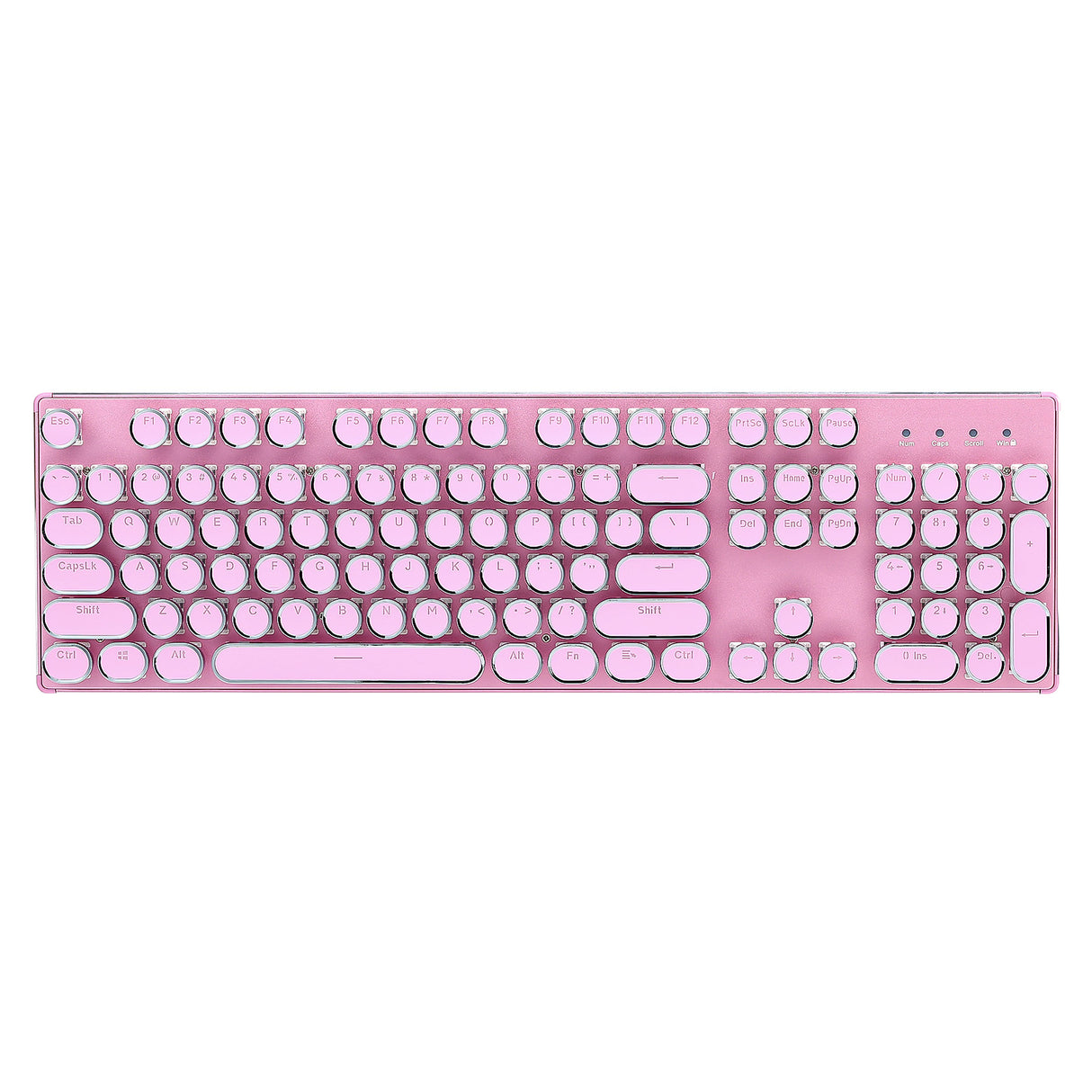 YUNZII QL108 Full-Size Wired Typewriter Style Custom Mechanical Keyboard