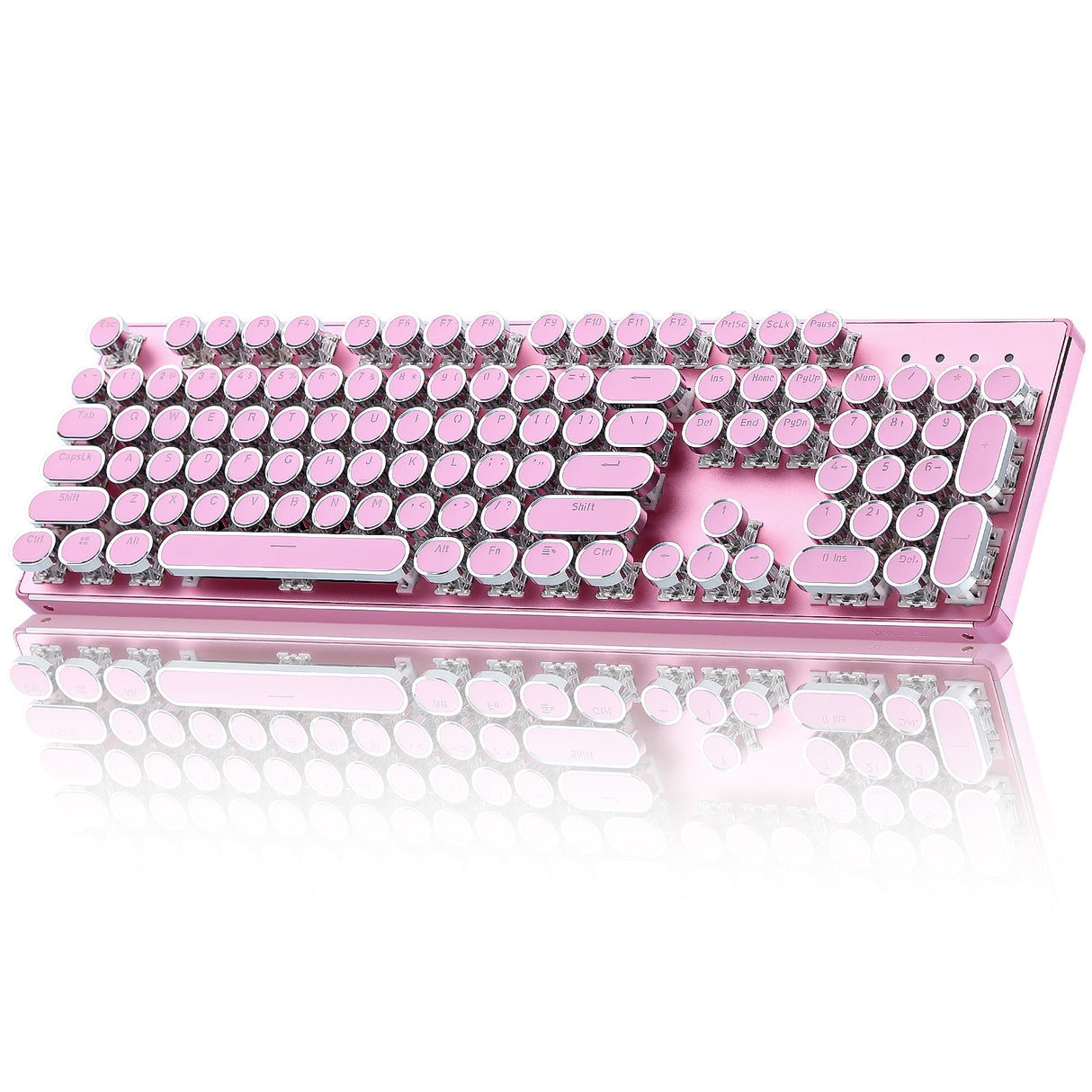 YUNZII QL108 Full-Size Wired Typewriter Style Custom Mechanical Keyboard
