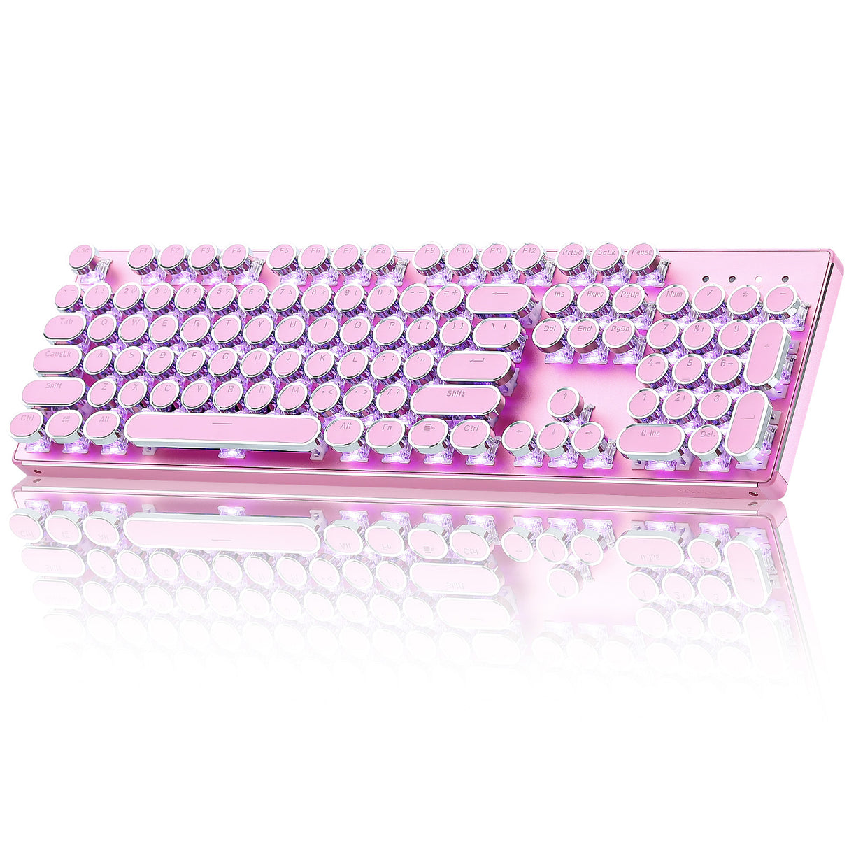YUNZII QL108 Full-Size Wired Typewriter Style Custom Mechanical Keyboard