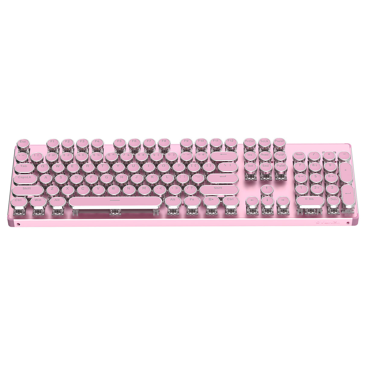 YUNZII QL108 Full-Size Wired Typewriter Style Custom Mechanical Keyboard
